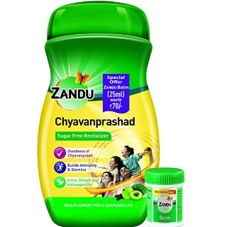 Zandu Chyawanprashad, Sugar Free Immunity Builder – 900 gm with Zandu Balm -25 ml