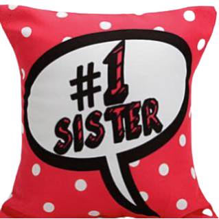 Buy Sister Printed Cushion at Rs.457 + FREE Delivery (After code 'EXIT15')