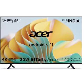 acer I Series (55 inch) Smart Android TV at Rs 26499 (After Rs 4500 Axis Card Bank off)