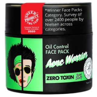 Acne Warrior Oil Control Zero Toxin Face Pack (70g)