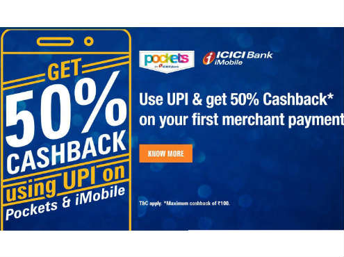 Add Rs. 200 into Paytm through ICICI / Pockets UPI & Get Rs. 100 Cashback