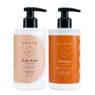 Bath Essentials products (Body wash + Shampoo)