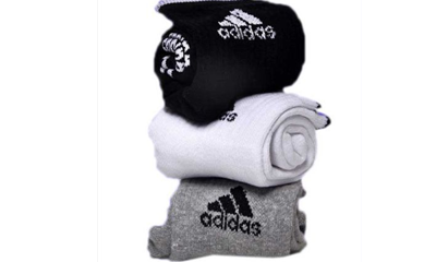 Adidas Ankle Sports Socks Pack of 3 + Free Shipping