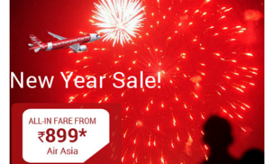 Air Asia New Year Sale: Domestic Flights Starting From Rs.899