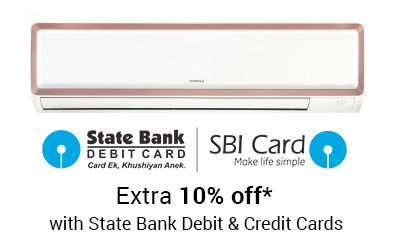 Air Conditioners at Upto Rs. 3000 + Extra 10% Via SBI Cards