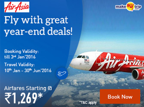 AirAsia Flight Booking Starts At Rs.1269