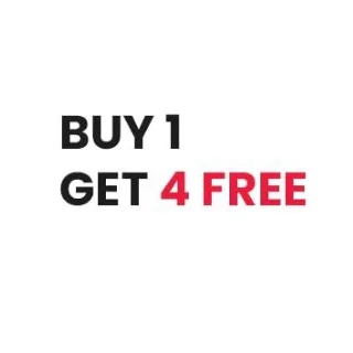 Buy 1 & get 4 Free (Add 5 quantity to get this offer)