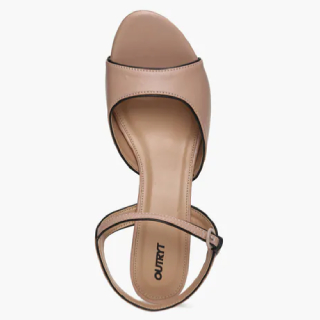 Save 65% on OUTRYT Kitten Heels with Buckle Closure