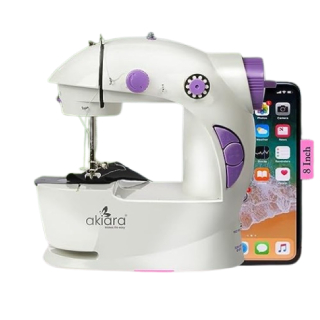 Buy Upto 50% Off On Mini Silai Machine for Home (White & Purple)