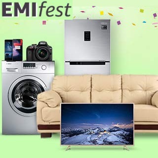 Amazon EMI Fest: Extra Upto Rs.1500 Off on Furniture, Electronic, Mobile  & more via Yes/IndusInd Bank Credit Card