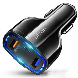 Ptron 36W 3 Port Fast Car Charger Adapter at 73% off | MRP Rs 1299