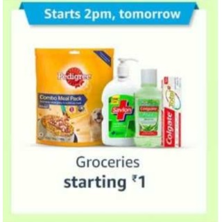 Amazon Pantry Grocery Products Starting at Rs.1/- Only
