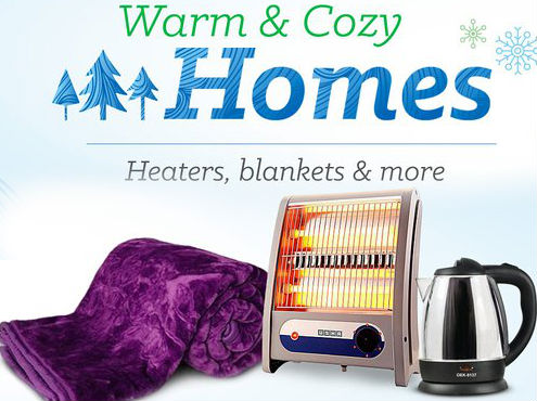 Amazon Winter Store - Upto 70% off on Room Heaters, Blankets & Quilts & More