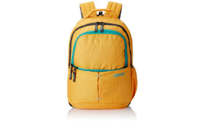 American Tourister 18 Liters Yellow and Turquoise Casual Backpack