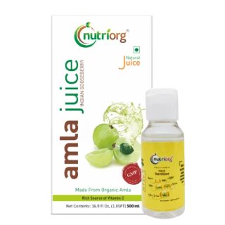 Lybrate Offer: Nutriorg Amla Juice (500ml) with Santizer (50ml) Free