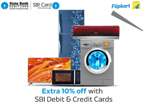 App - Extra 10% Off on Large Appliances for SBI Card Users