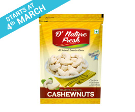 App Friday Dnature Fresh Roasted & Salted Cashewnuts (180 Gm)