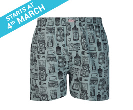 App Friday Flying Machine Antique Camera Boxers