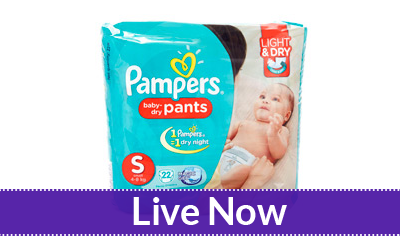 App Friday Pampers Baby Dry Pants Light & Dry Small 22Pcs