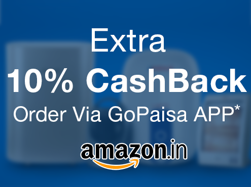 APP Offer - Shop through GoPaisa APP & Get Extra 10% CashBack