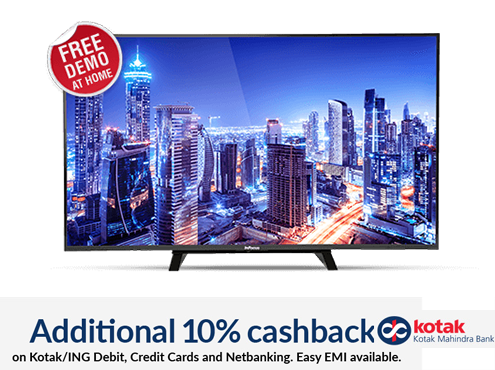 APP Offer - InFocus 50inch Full HD LED TV + Rs.1000 CashBack Via Kotak