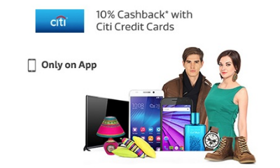 APP Only - Extra 10% CashBack With Citi Bank Cards