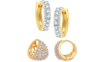 App Only - Jewels Galaxy American Diamonds Earrings Combo