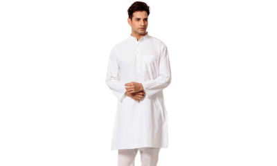 App Only - Lucknowi Kurta Pajama White Cotton Kurta Pajama Sets