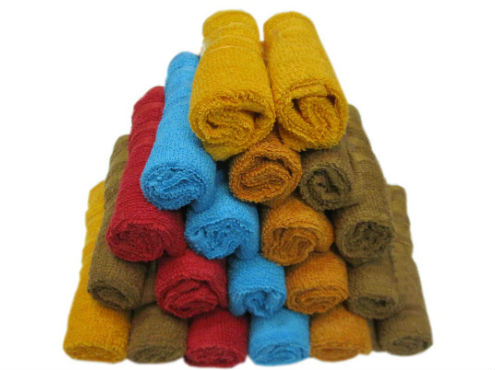 App Only - MB Towel Set of 20 Cotton Face Towel - Multi Color