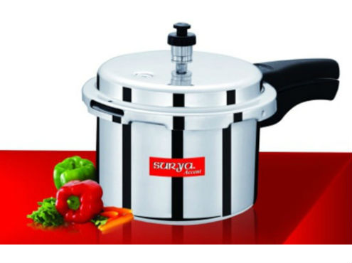 App Only - Surya Accent 3 Lt Aluminium Pressure Cooker (ISI marked)