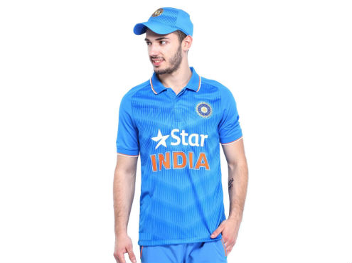 App - Style Blue India Cricket Fan Jersey Polo T- Shirt