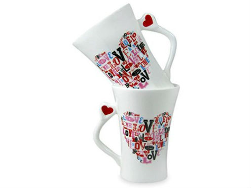 Archies Ceramic Mug Twin Heart