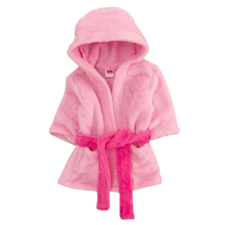 Save 34% on Babyhug Full Sleeves Hooded Bathrobe - Pink