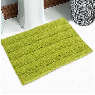 Solid Pattern Microfiber 20 x 14 inches Bath Mat By Saral Home