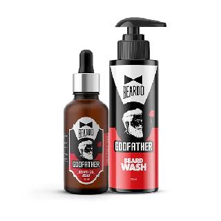 Beardo Godfather Combo [Oil + Face Wash] at Rs 311 | Code: VIBD22