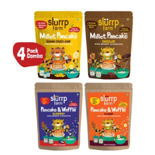 Bestseller : Pancake Lovers Combo | 150g*4 worth Rs.646 at Rs.381 (After GP Cashback)