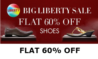 Big Liberty Sale: Flat 60% Off On Footwears