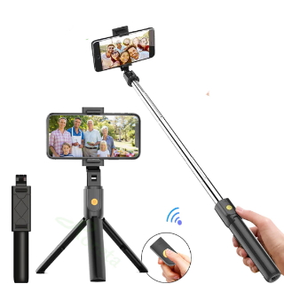 Rs.331 - 3 in 1 Bluetooth Selfie Stick Foldable Mini Tripod, Monopod