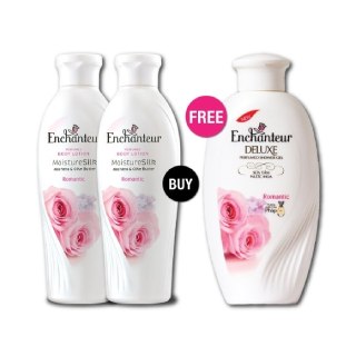 Buy 2 Romantic Body lotions (250gm) & Get 1 Romantic shower Gel (250 gm) Free