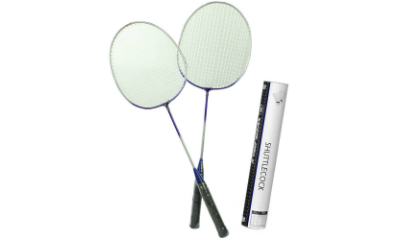 Boka Boka Badminton Rackets with 10 Shuttlecocks