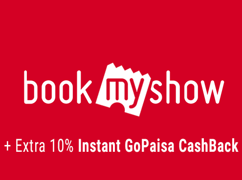 Book Movie Ticket & Get Flat 10% Instant CashBack in GoPaisa A/C