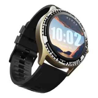 Boult Striker 1.3" HD, Bluetooth Calling, Complete Health Tracking, 150+ Watch Faces Smartwatch  (Black Strap, Free Size)