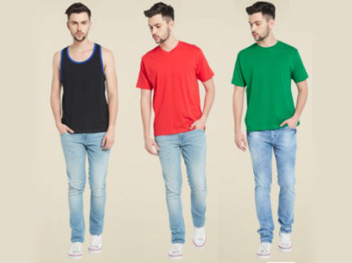 Branded T-shirts  For Men starting At  Rs.99 only + Free Shipping