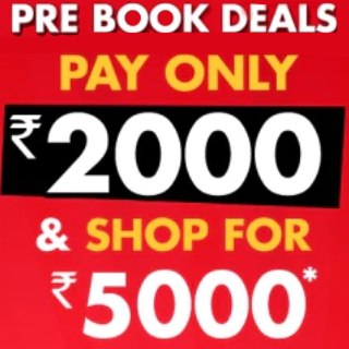 Brand Factory Pre-Book Offer: Pay Rs.2000 & Shop for Rs.5000