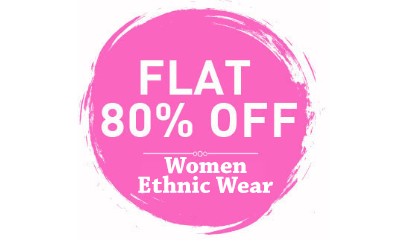 Flat 80% Off On Women's Ethnic Wear