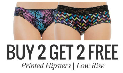 Buy 2 & Get 2 Free on Hipsters Low Rise Brief