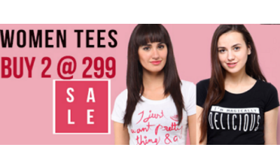 Buy 2 Women T-Shirts At Rs.299