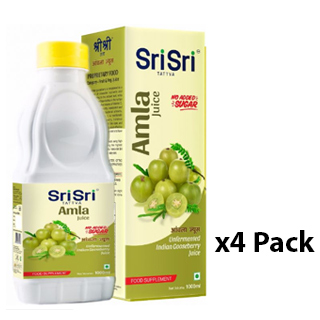 Buy 4 Packet of Sri Sri Tattva Amla Juice - 1000ml Online