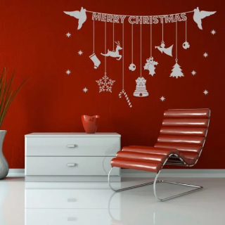Hanging Christmas Banner With Decoration Ornaments (After Using  Coupon 'CART10' & GP Cashback)