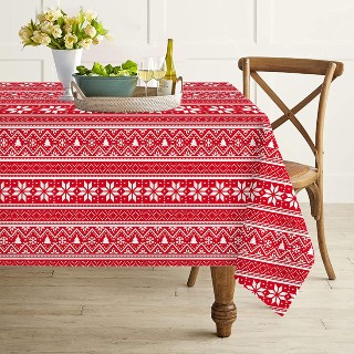 Christmas Cotton Table Cloth 6 Seater